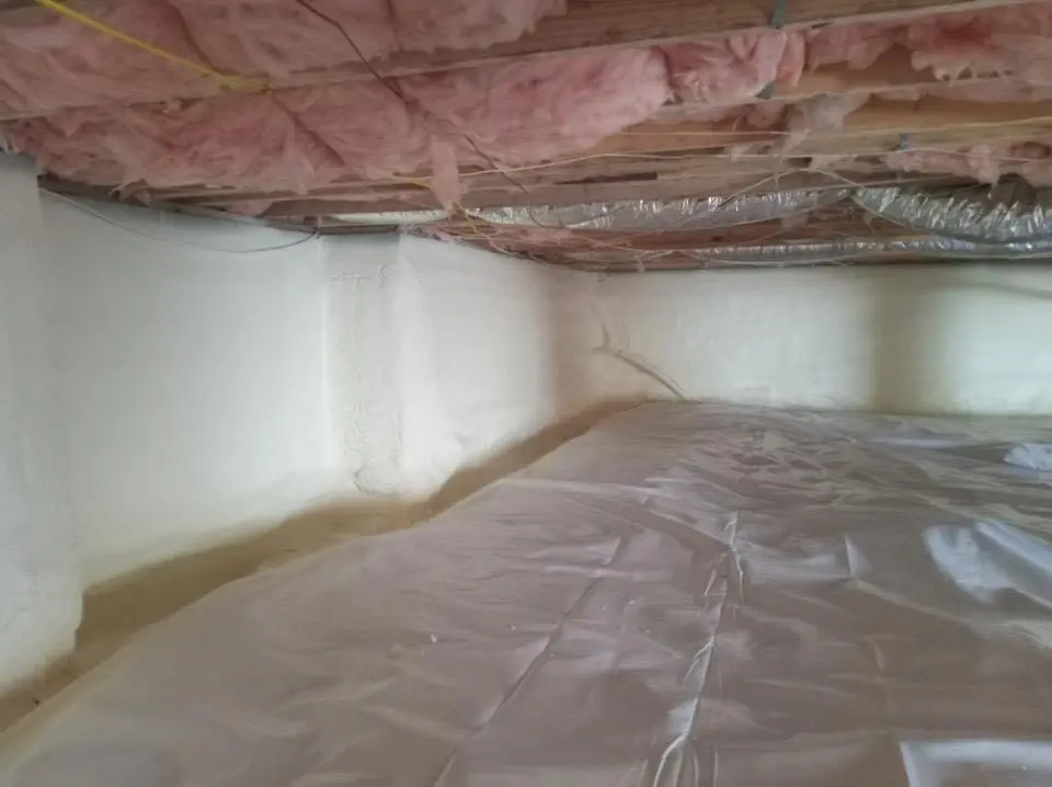 Crawl space encapsulation with closed-cell spray foam for Spray Foam Roofing in Lihue